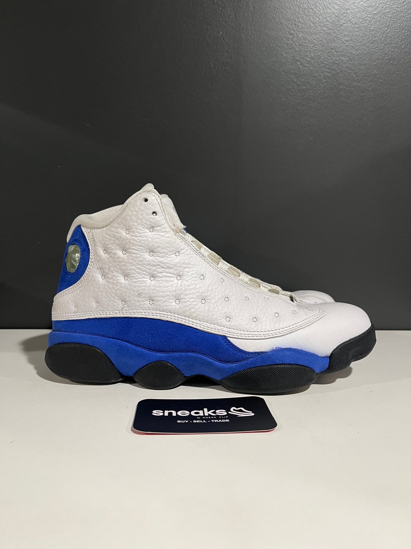 Jordan 13 Retro White Hyper Royal Black - Used