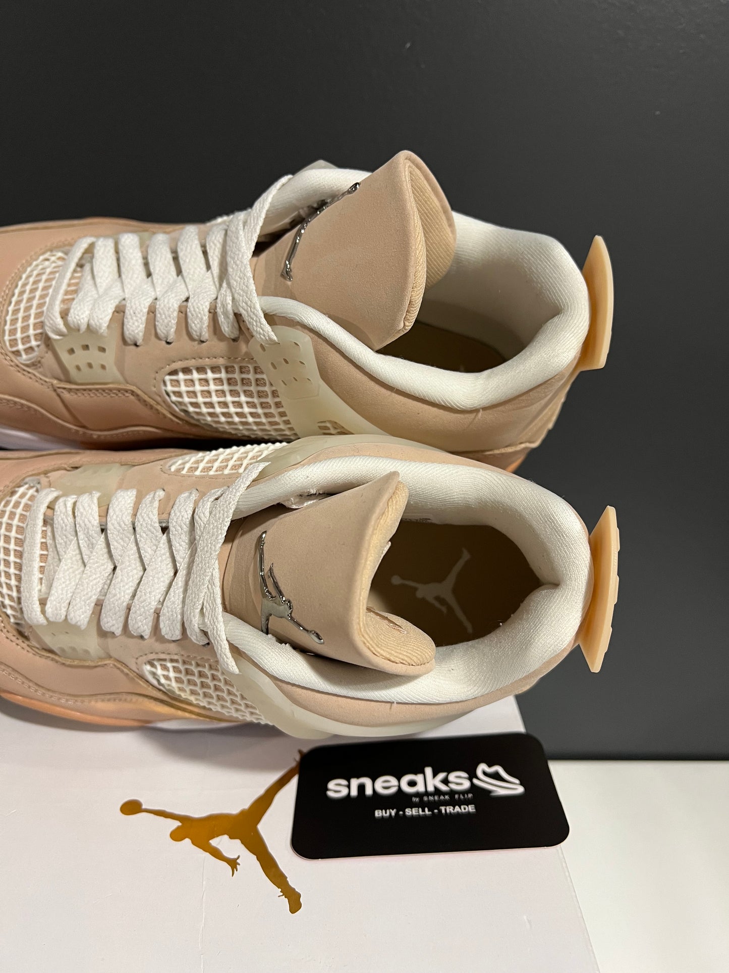 USED Wmns Air Jordan 4 Retro Shimmer DJ0675-200 SIZE 6.5Y OG ALL