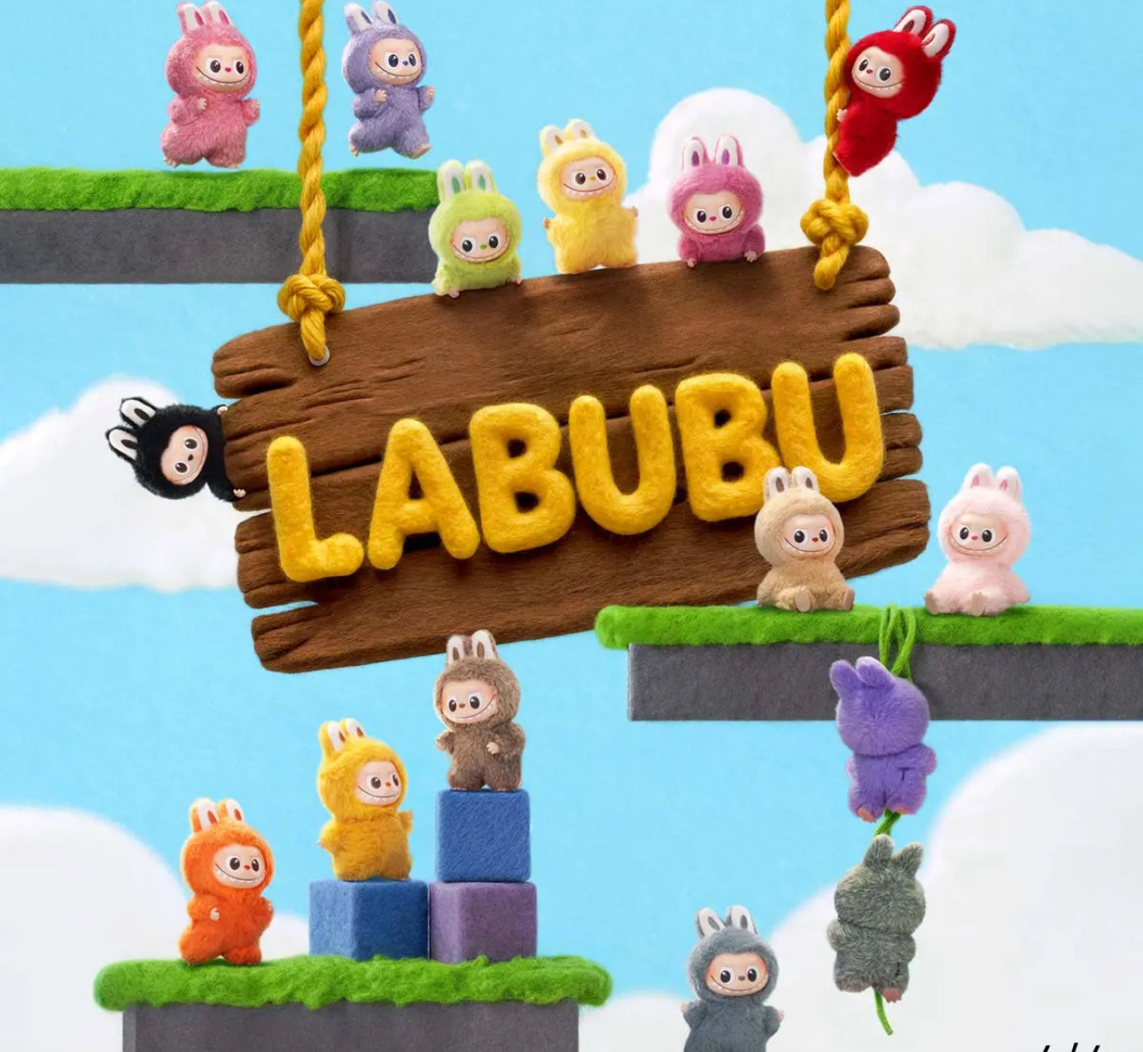 Pop Mart Labubu The Monsters Pin for Love Series-Vinyl Plush Pendant Blind Box N-Z  SHIP NOW