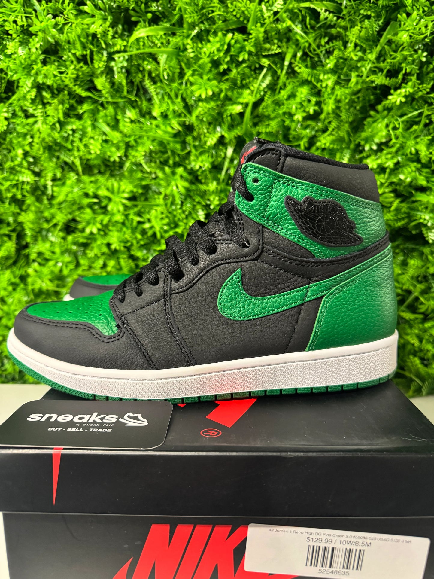 Jordan 1 Retro High Pine Green Black - Used
