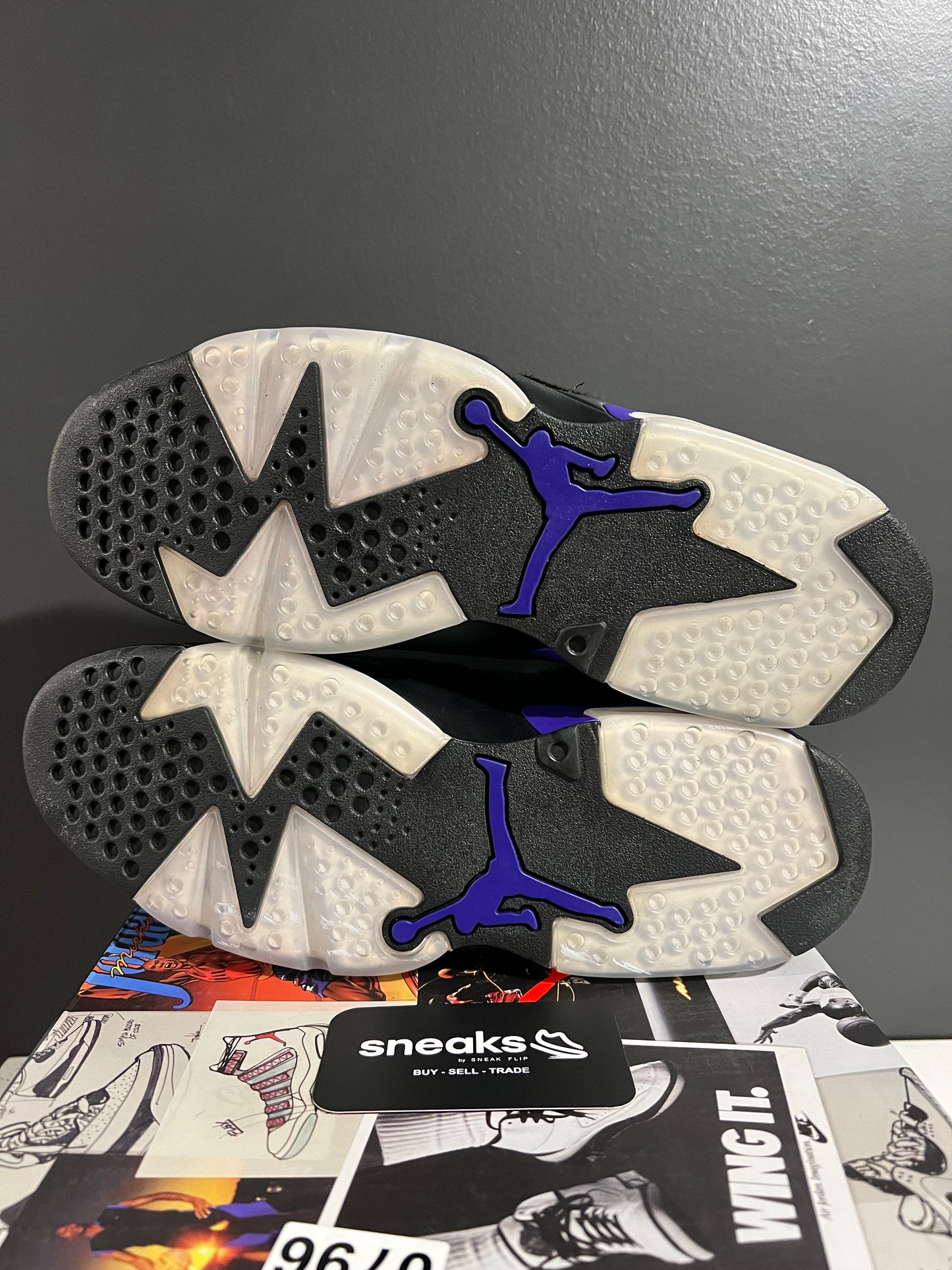USED Social Status x Air Jordan 6 Retro Pony Hair AR2257-005 SIZE 9.5M OG ALL