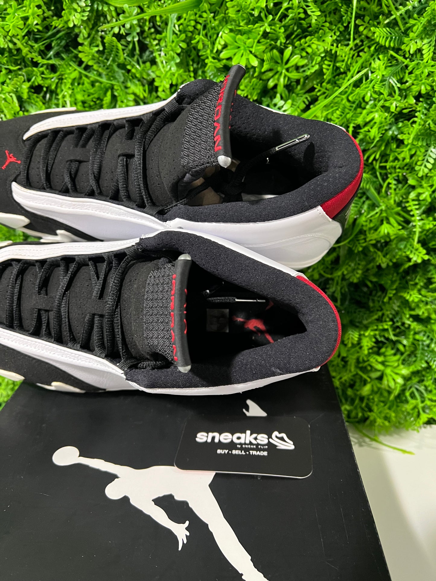 USED Air Jordan 14 Retro Black Toe 2014 487471-102 SIZE 11M OG ALL