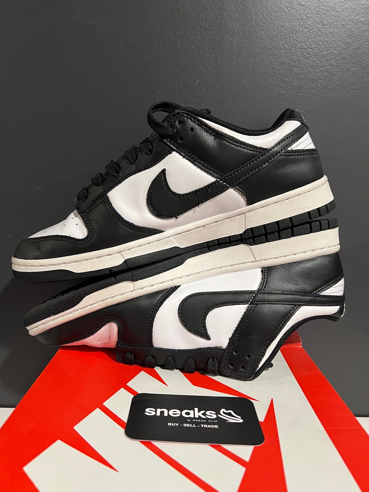USED Dunk Low Black White DD1391-100 SIZE 10M OG ALL AG25-25