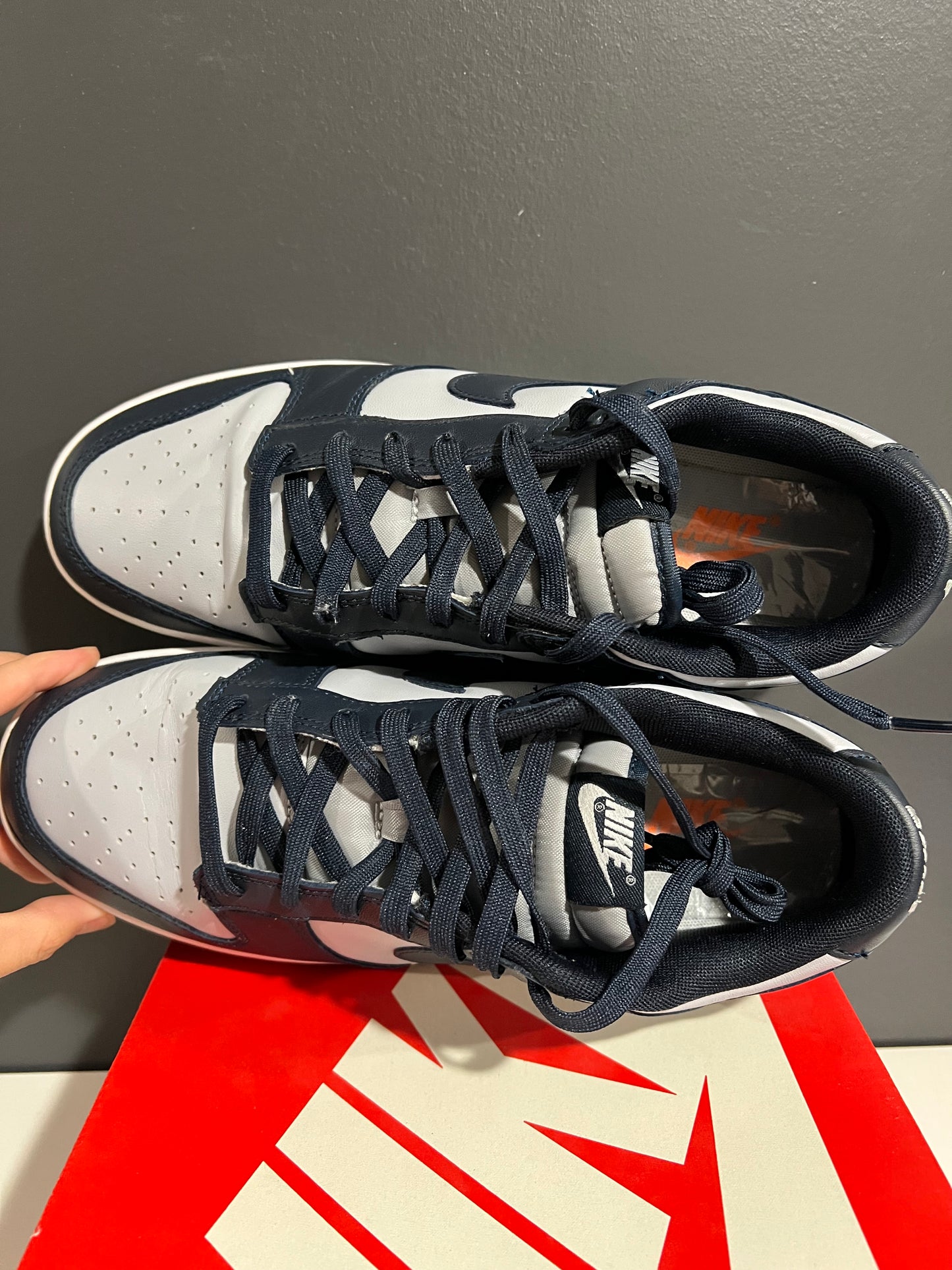 USED Dunk Low Georgetown DD1391-003 SIZE 10M OG ALL AG25-23