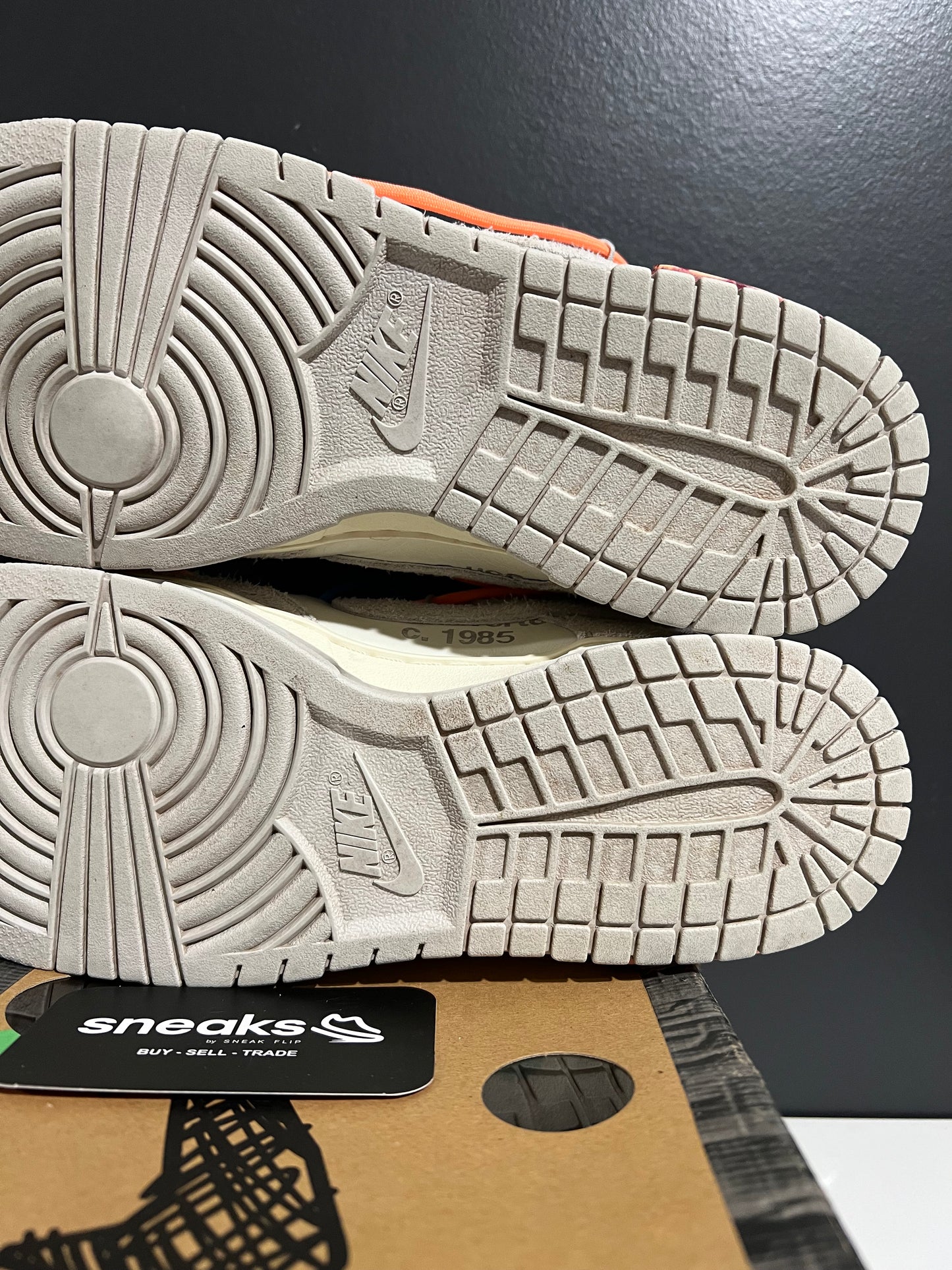USED Off-White x Dunk Low Lot 19 of 50 DJ0950-119 SIZE 8.5M OG ALL AG25-345