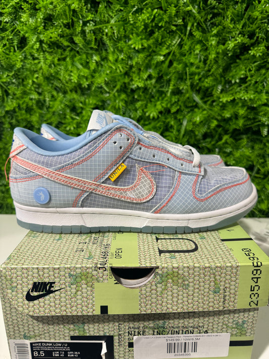 Union LA x Dunk Low Passport Pack - Argon DJ9649-400 USED 8.5M OG ALL