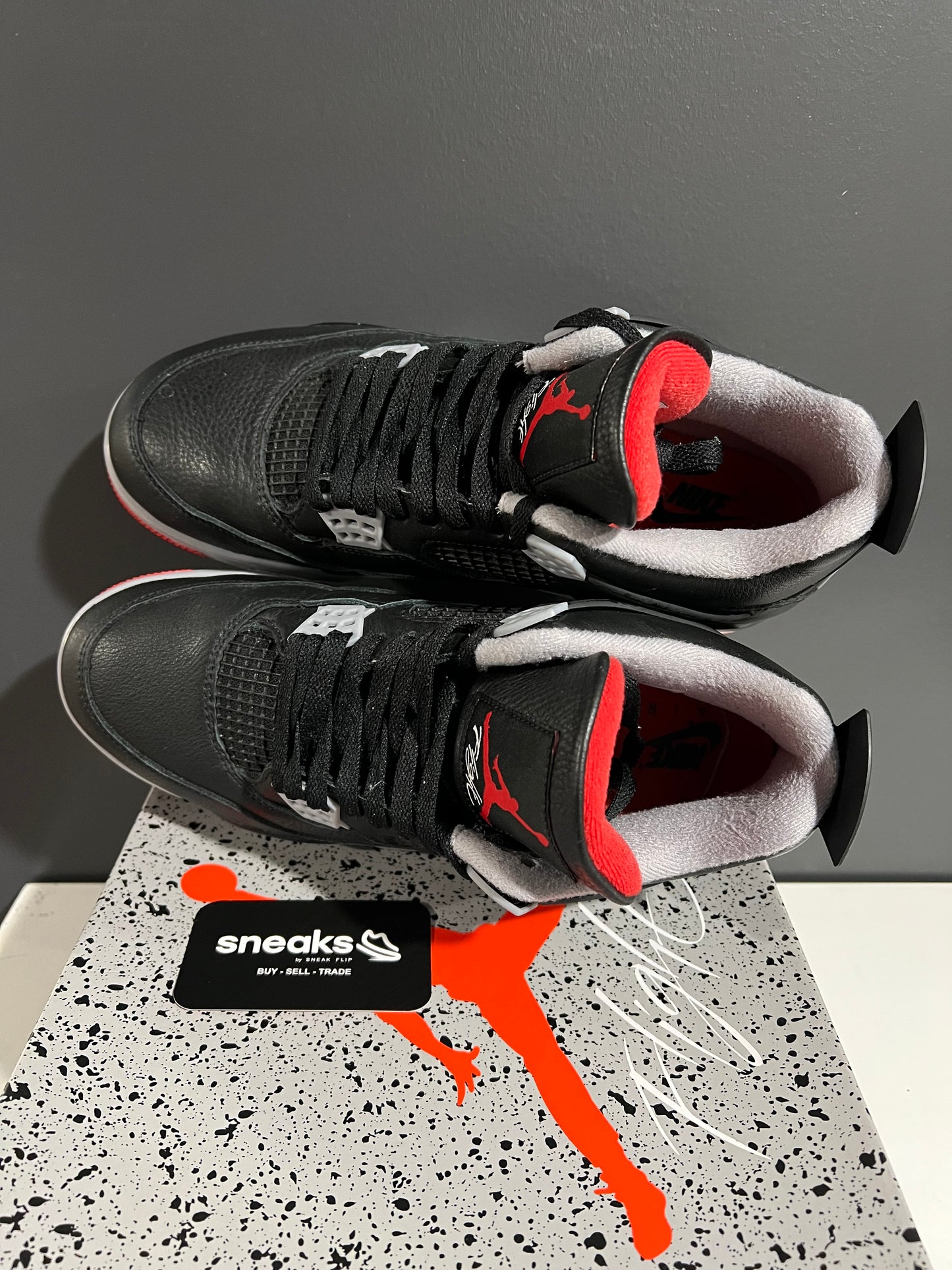 USED Air Jordan 4 Retro Bred Reimagined FV5029-006 SIZE 9.5M OG ALL JN25-80