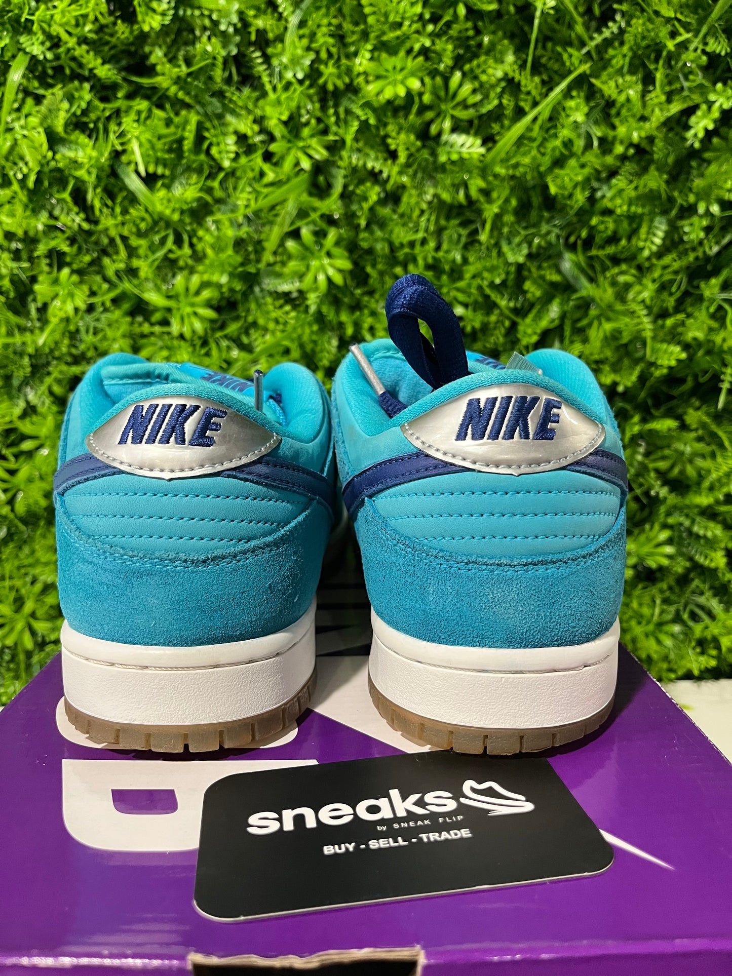 USED Dunk Low SB Blue Fury BQ6817-400 SIZE 8.5M OG ALL