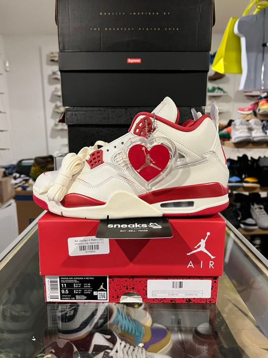 NEW SIZE 11W/9.5M Jordan 4 Retro Valentine's Day Sierra Red (Women's)