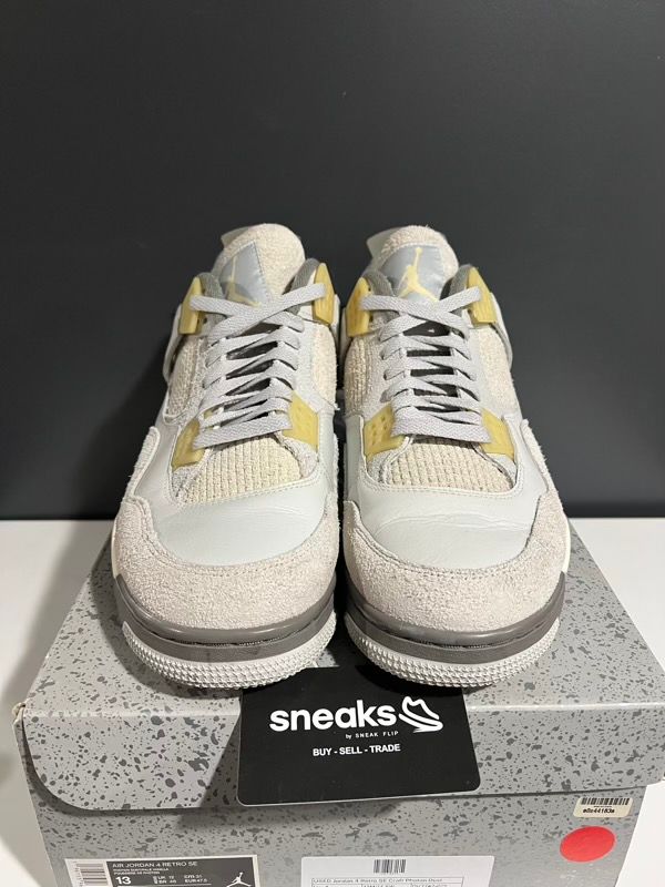 USED SIZE 13M Jordan 4 Retro SE Craft Photon Dust - Used