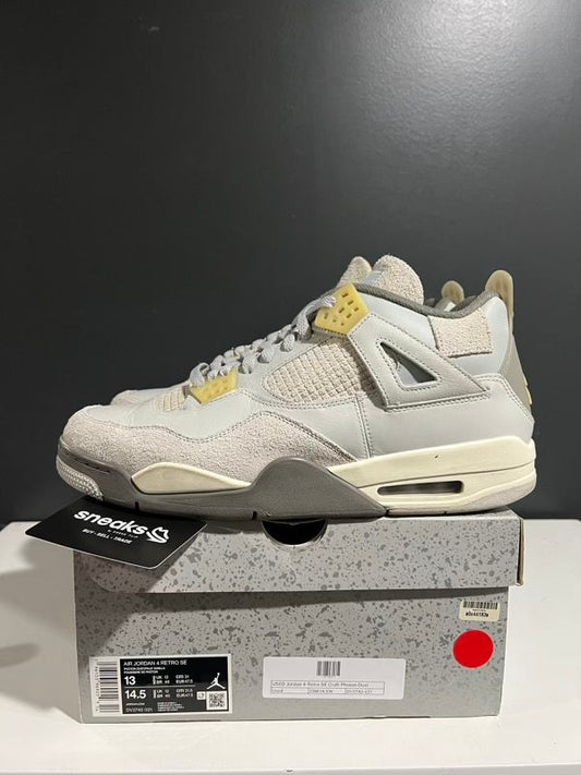 USED SIZE 13M Jordan 4 Retro SE Craft Photon Dust - Used