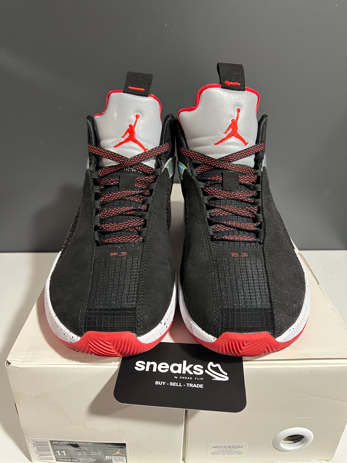 USED Air Jordan 35 PF Bred CQ4228-030 SIZE 11M OG ALL AG25-60