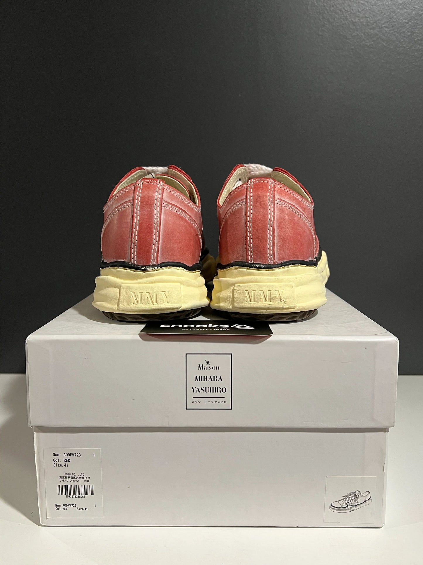 Maison Mihara Yasuhiro Peterson OG Sole Low Paraffin Leather Black - Used