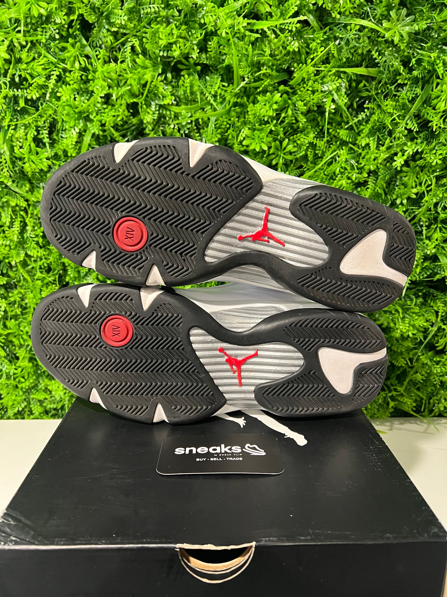 USED Air Jordan 14 Retro Black Toe 2014 487471-102 SIZE 11M OG ALL