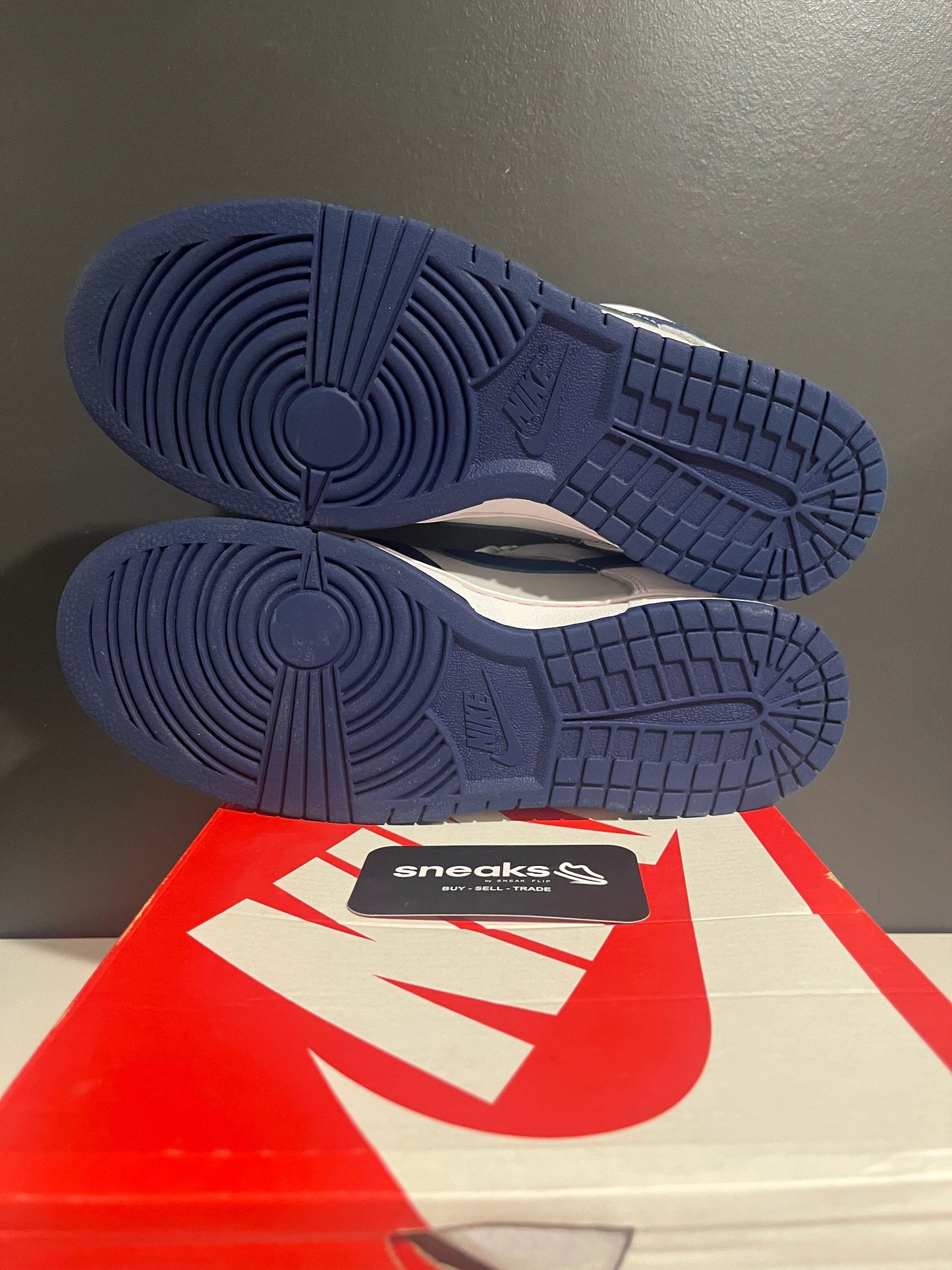 USED SIZE 9M Nike Dunk Low EMB NBA 75th Anniversary Brooklyn Nets - Used