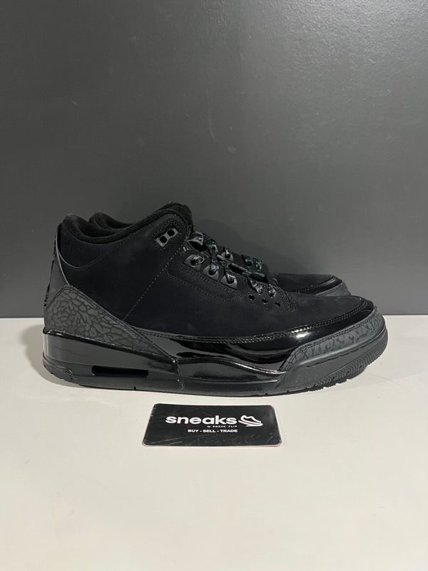 USED SIZE 11M Jordan 3 Retro Black Cat (2025) - USED NO BOX