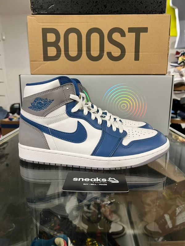 USED SIZE 9M Jordan 1 Retro High OG True Blue - USED NO BOX
