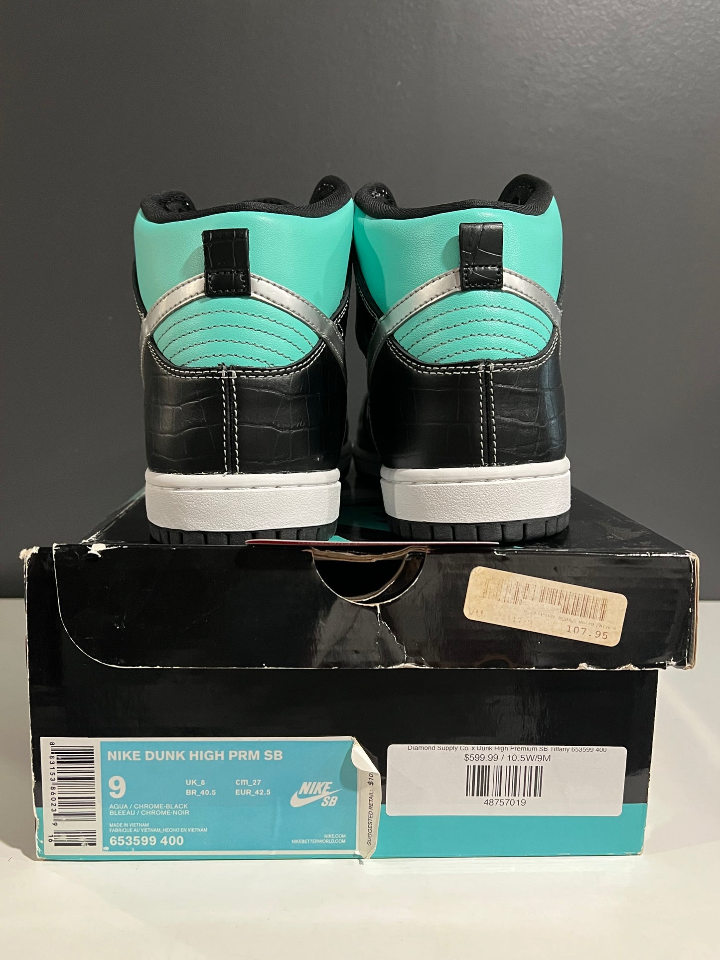 Diamond Supply Co. x Dunk High Premium SB Tiffany 653599-400