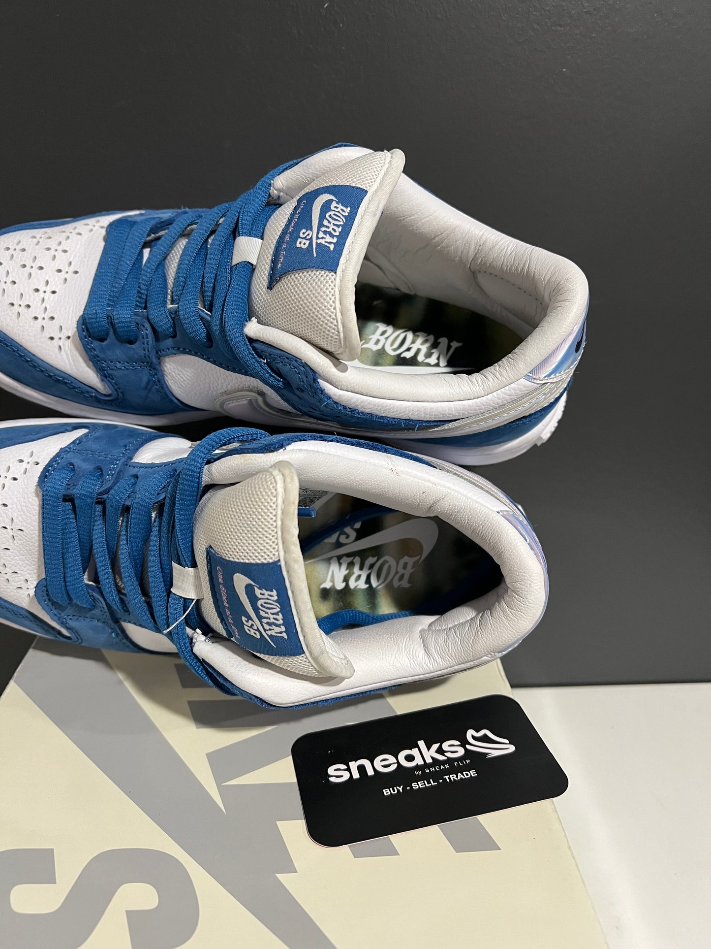 USED Born x Raised Dunk Low SB One Block at a Time FN7819-400 SIZE 6M OG ALL AG25-367