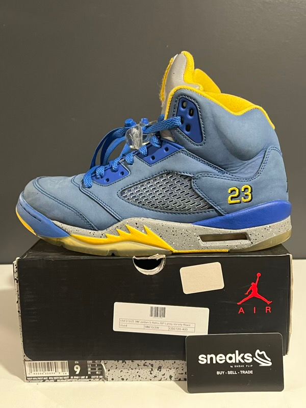USED SIZE 9M Jordan 5 Retro JSP Laney Varsity Royal - Used