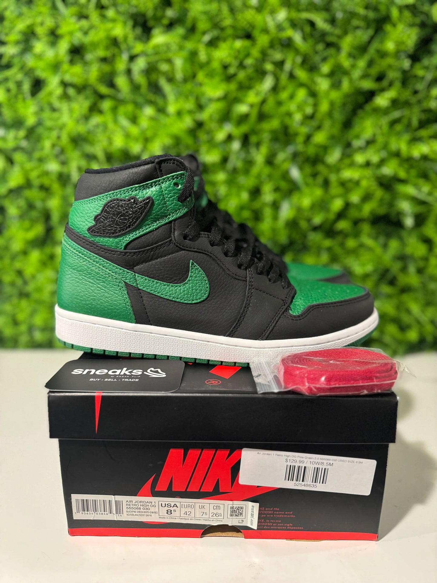 Jordan 1 Retro High Pine Green Black - Used