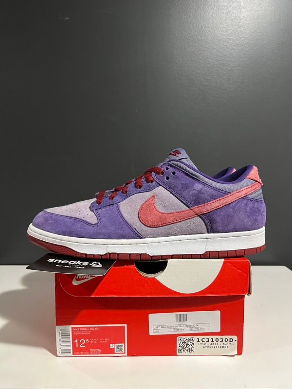 USED SIZE 12.5M Nike Dunk Low Plum (2020/2024) - Used