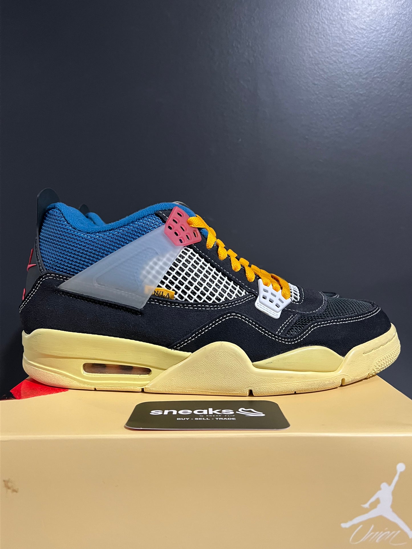 USED Union LA x Air Jordan 4 Retro Off Noir DC9533-001 SIZE 10M OG ALL SP25-085