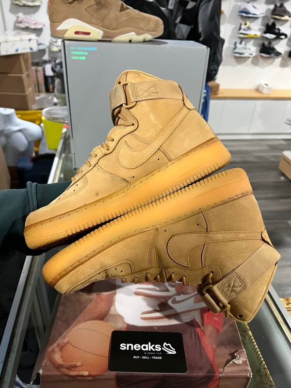 USED SIZE 10M Nike Air Force 1 High Wheat (2015) - USED NO BOX