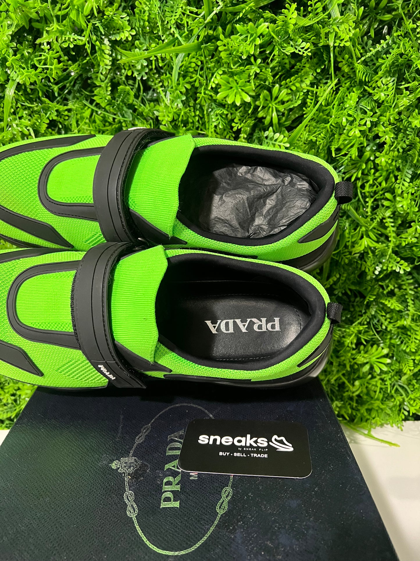 USED Prada Cloudbust Acid Green 2OG064-2OBZ-F0JNB SIZE 12M OG ALL
