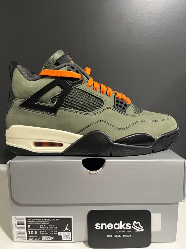 TRIED ON SIZE 9M Jordan 4 Retro OG SP Undefeated (2025) - Like New