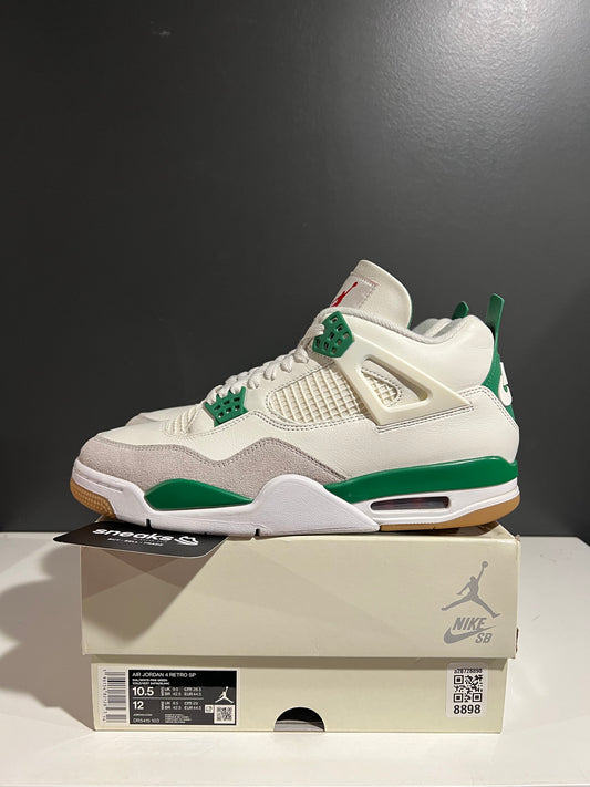 USED Nike SB x Air Jordan 4 Retro SP Pine Green DR5415-103 SIZE 10.5M OG ALL JY25-278