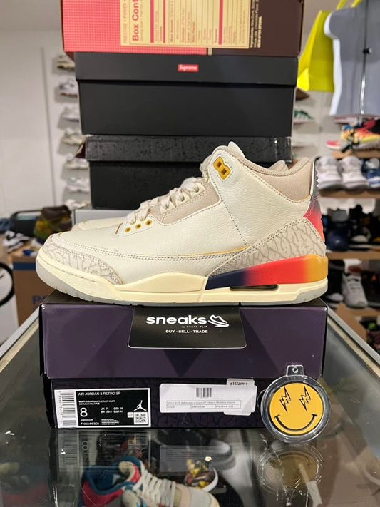 USED SIZE 8M Jordan 3 Retro SP J Balvin Medellín Sunset - Used