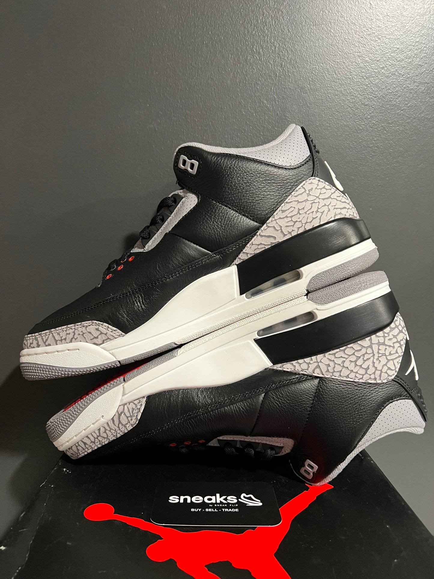 USED Air Jordan 3 Retro Black Cement (2024) DN3707-010 SIZE 11M OG ALL JY25-281