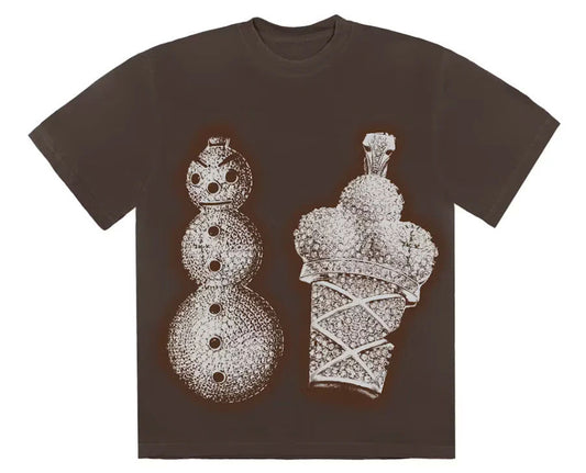 Travis Scott Cactus Jack For Verzuz TM:1017 T-shirt Brown