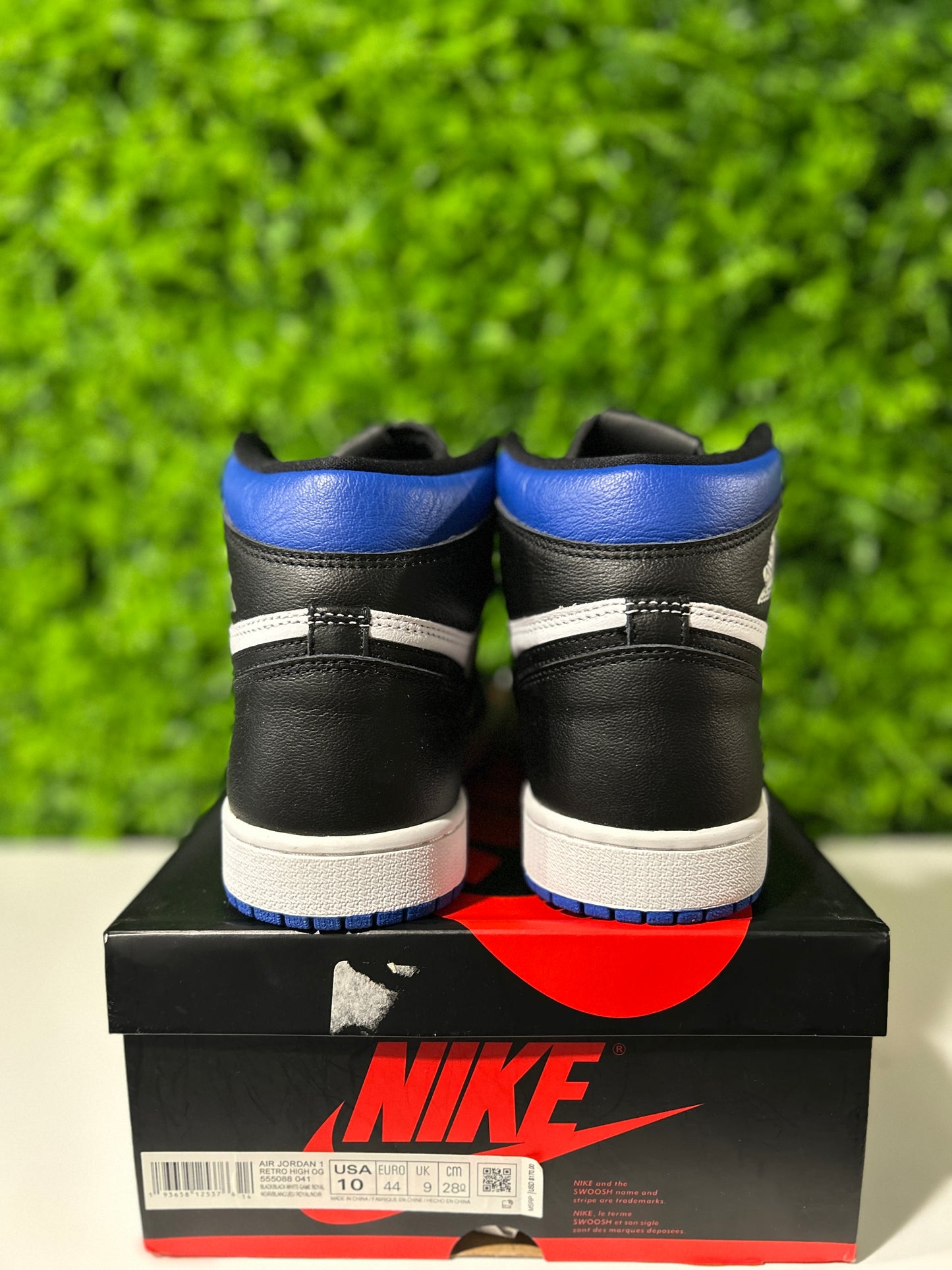 Air Jordan 1 Retro High OG Royal Toe USED SIZE 10M OG ALL 555088-041