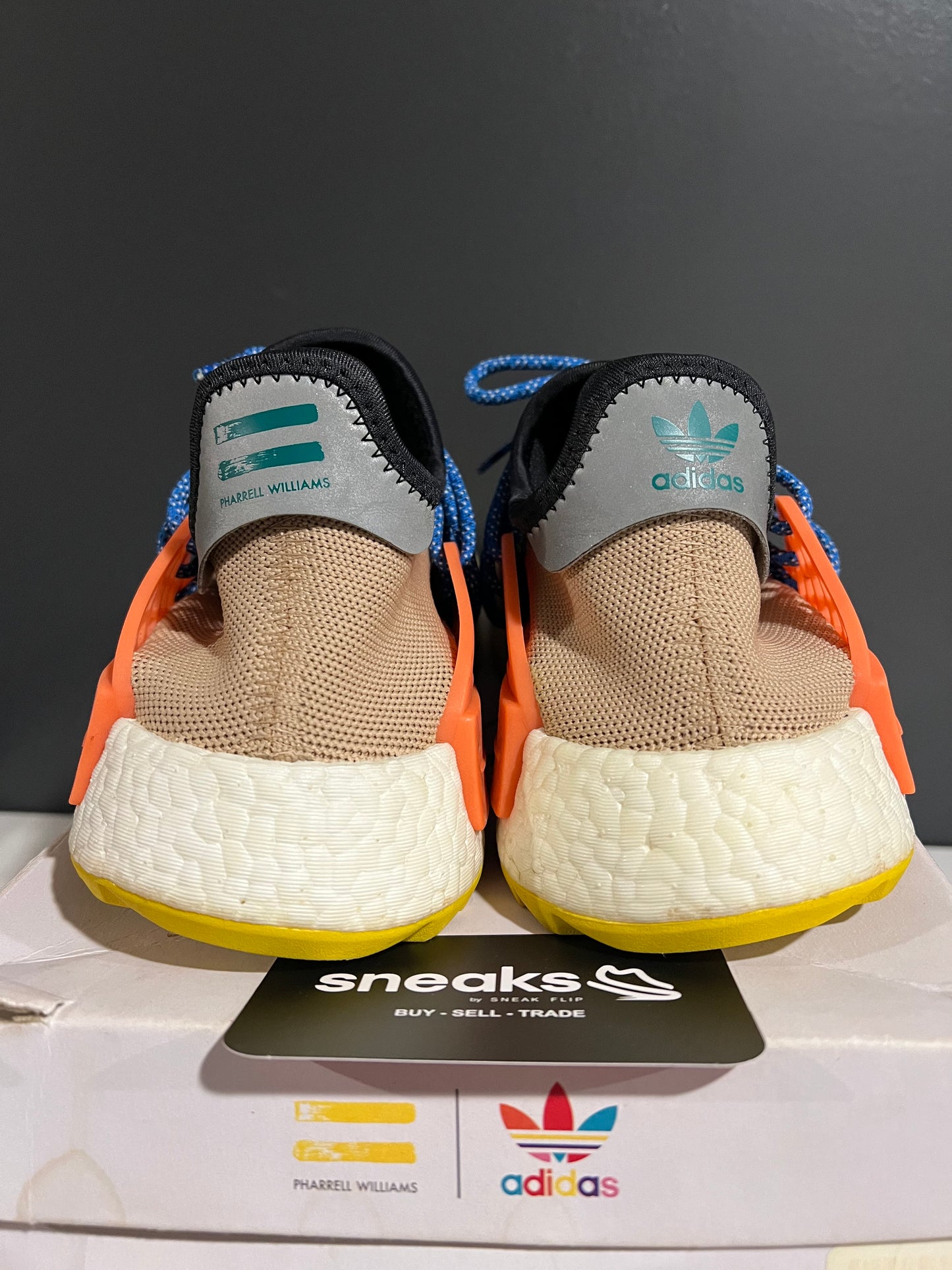 USED Pharrell x NMD Trail Human Race AC7361 SIZE 8M OG ALL JY25-155