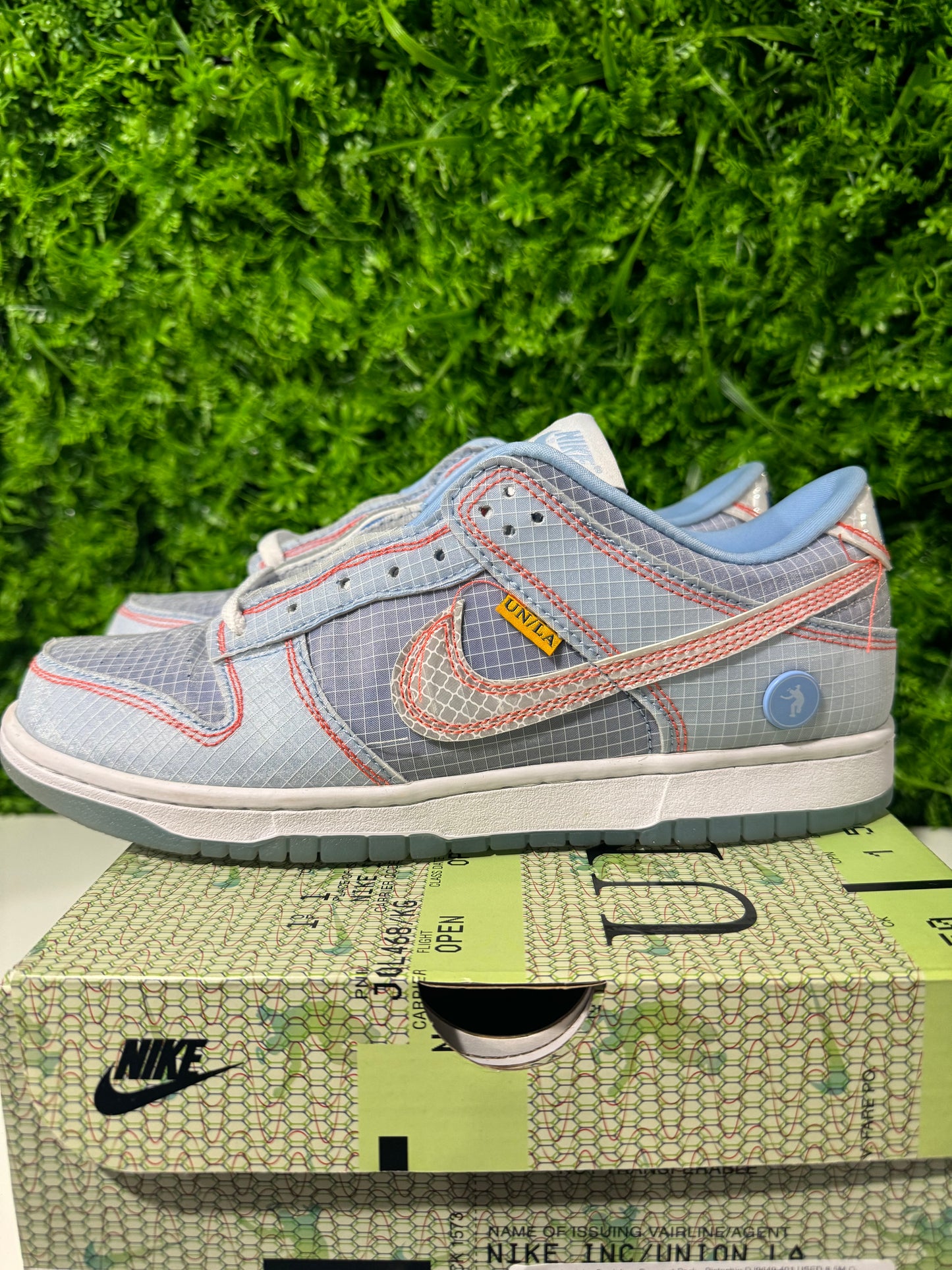 Union LA x Dunk Low Passport Pack - Argon DJ9649-400 USED 8.5M OG ALL