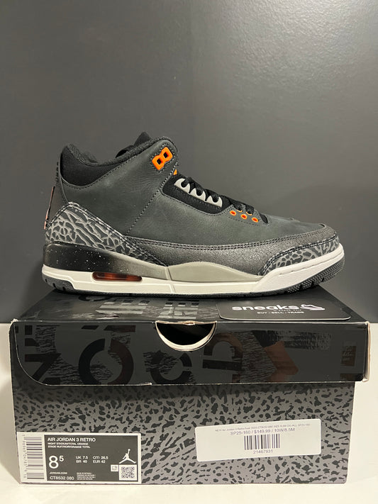 NEW Air Jordan 3 Retro Fear 2023 CT8532-080 SIZE 8.5M OG ALL SP25-160