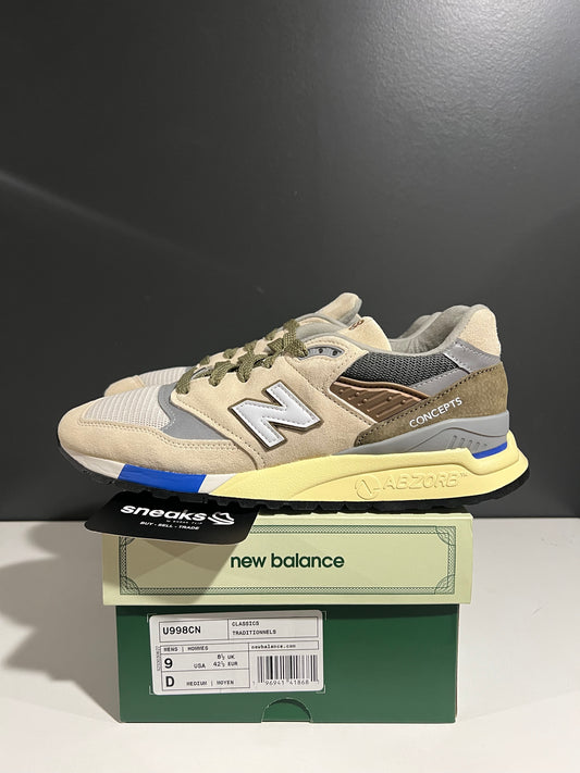 USED New Balance 998 Made in USA C‑Note (Concepts) U998CN SIZE 9M OG ALL AG25-110