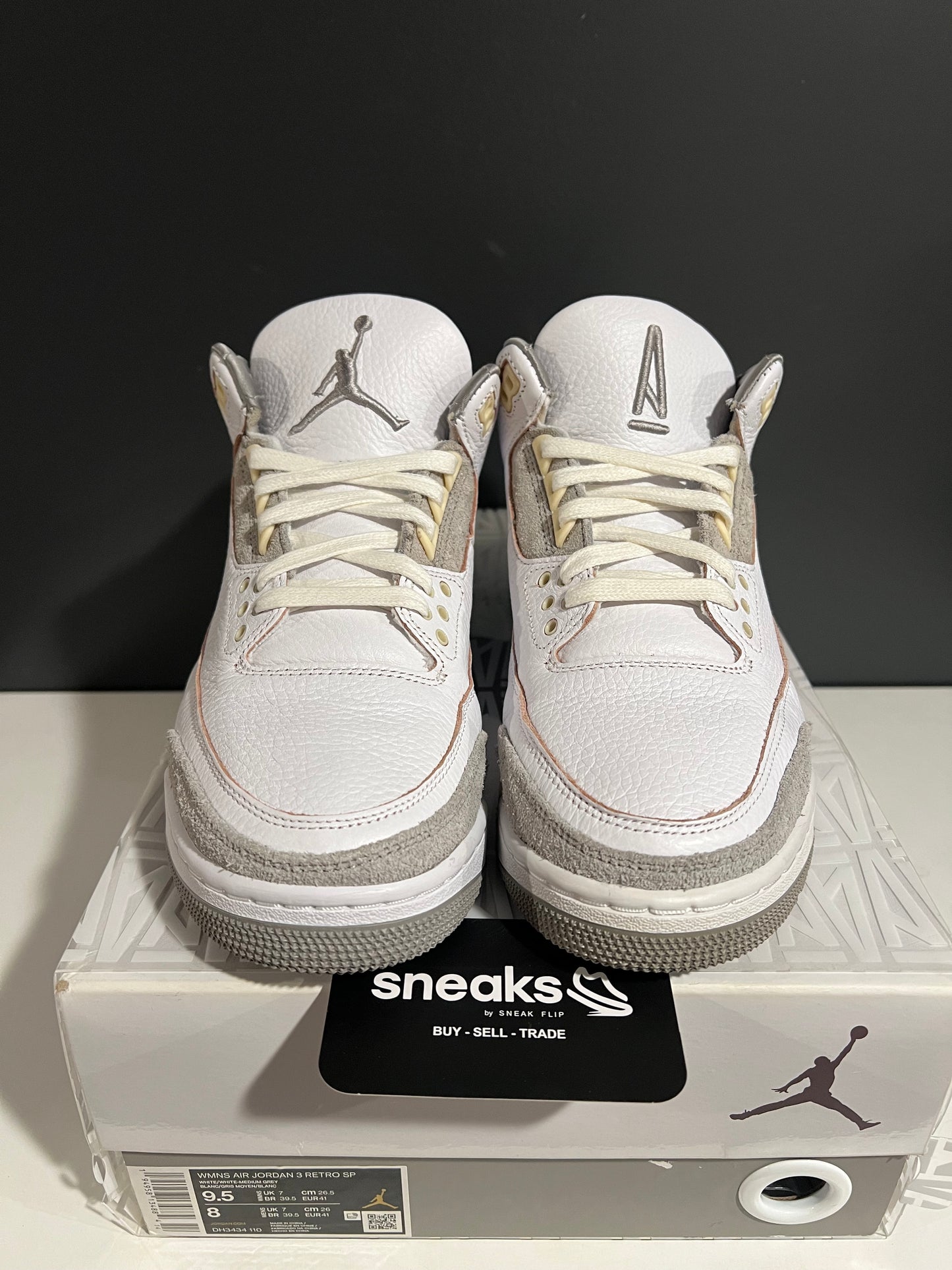 USED Air Jordan 3 Retro WMNS A Ma Maniére DH3434-110 SIZE 8M OG ALL AG25-89