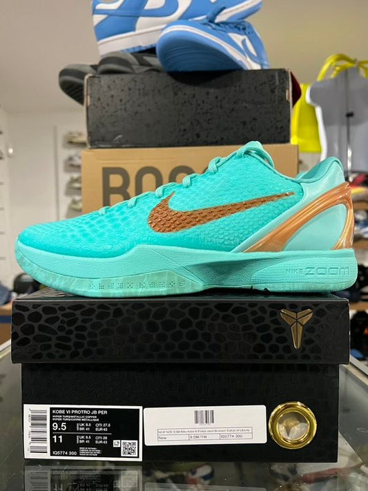 NEW SIZE 9.5M Nike Kobe 6 Protro Jalen Brunson Statue of Liberty