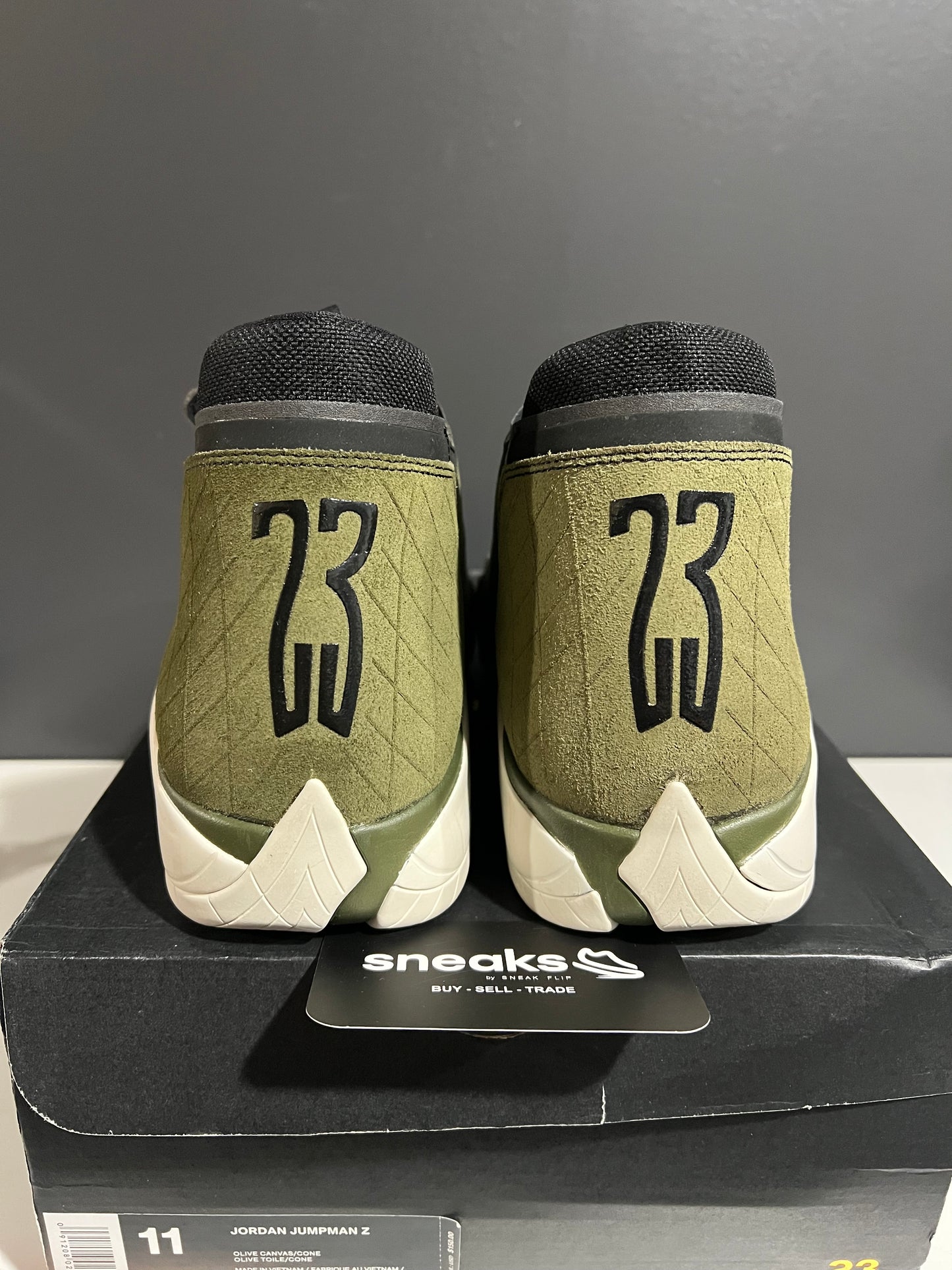 NEW Jordan Jumpman Z Olive Canvas AQ9119-300 SIZE 11M OG ALL AG25-64