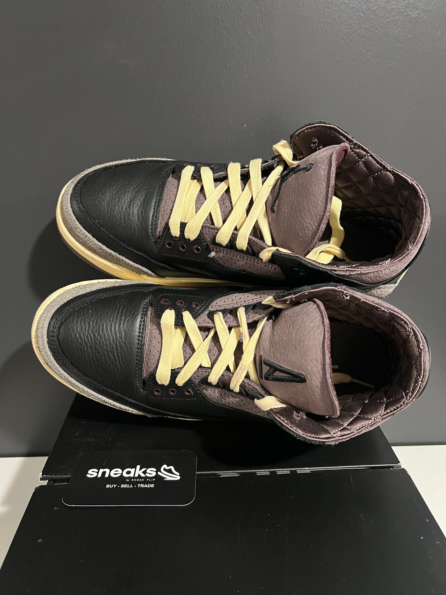 USED A Ma Maniére x Wmns Air Jordan 3 Retro While You Were Sleeping FZ4811-001 SIZE 9.5M OG ALL SP25-083