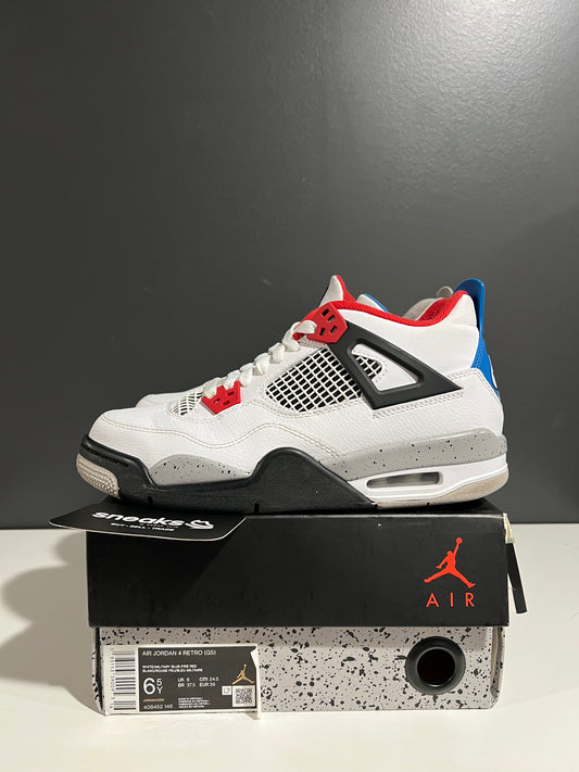 USED Air Jordan 4 Retro SE GS What The 4 408452-146 SIZE 6.5Y OG ALL AG25-353