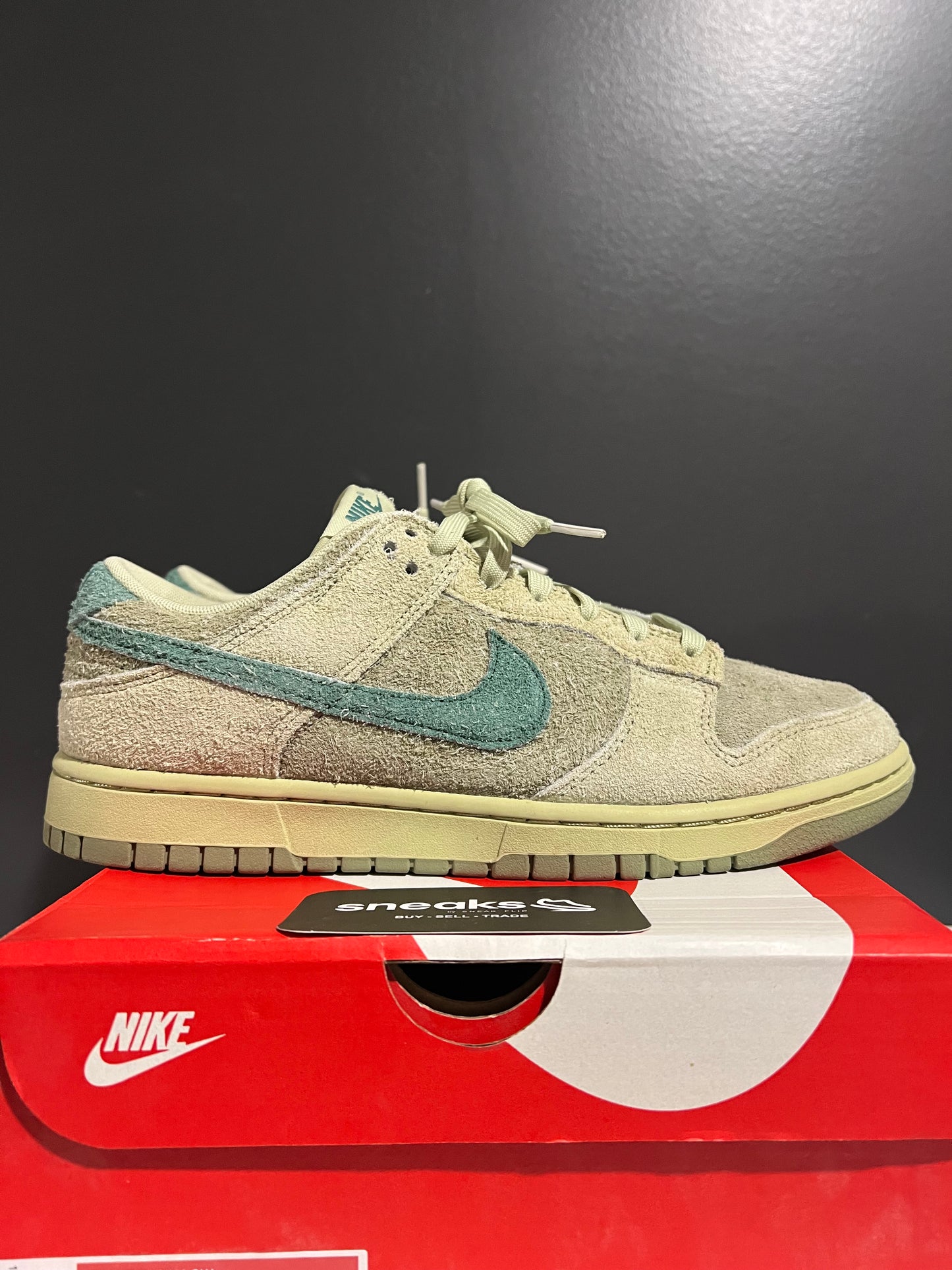 USED Nike Dunk Low Olive Aura (Women’s) HJ7291-371 SIZE 10M OG ALL JY25-241