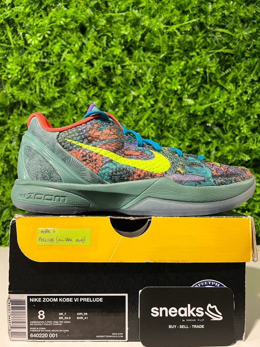 USED Zoom Kobe 6 Prelude 640220-001 SIZE 8M OG ALL