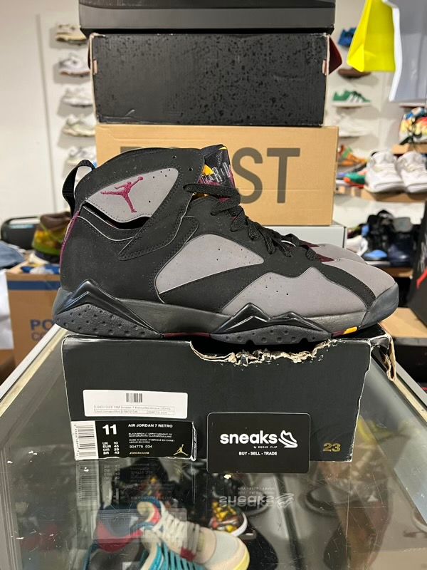 USED SIZE 11M Jordan 7 Retro Bordeaux (2015) - Used Damaged Box