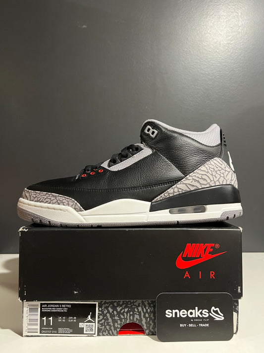 Jordan 3 Retro OG Black Cement (2024) - Used