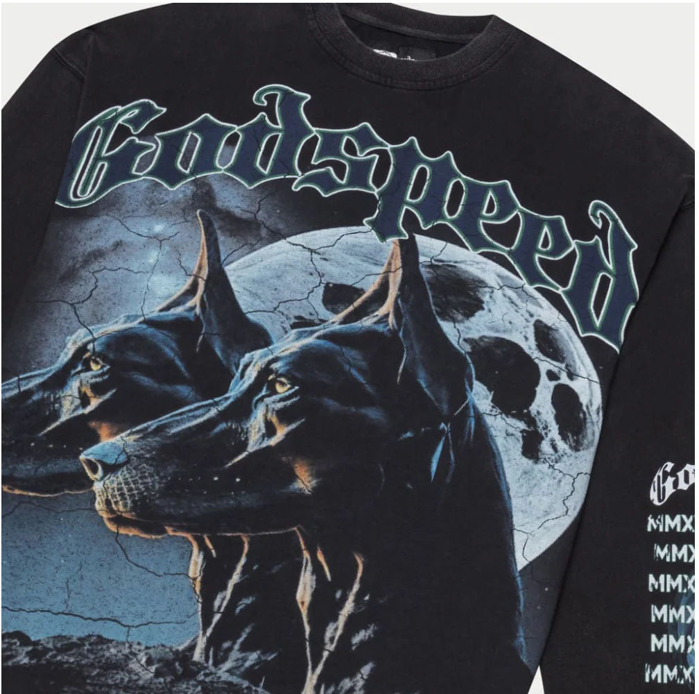 Godspeed FTD LS T-Shirt Black Wash