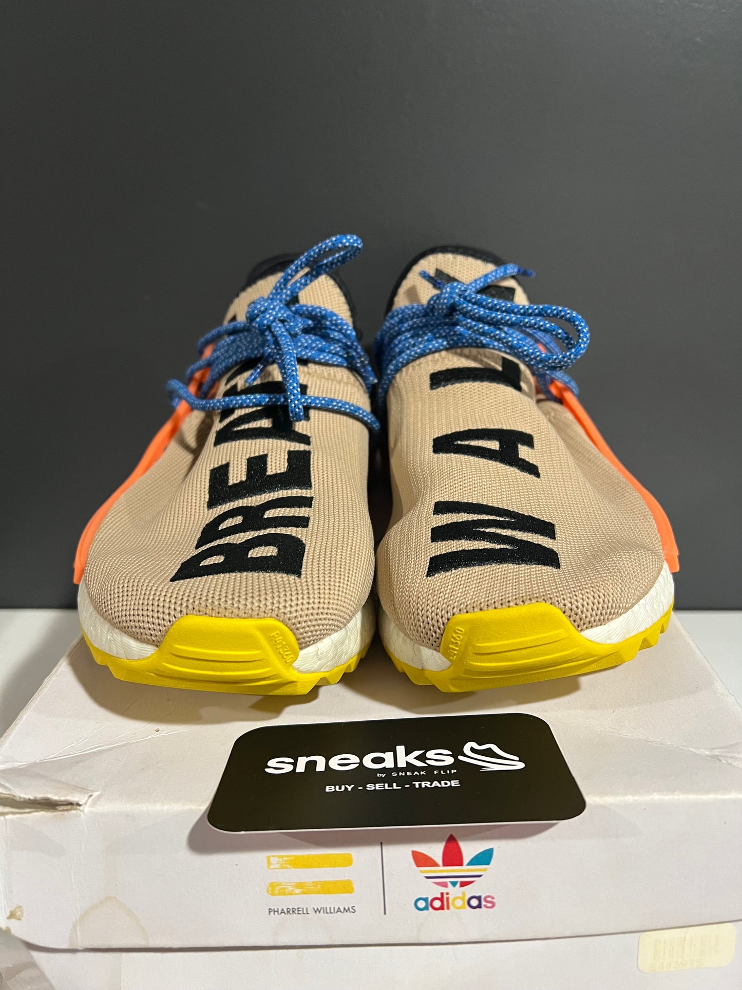 USED Pharrell x NMD Trail Human Race AC7361 SIZE 8M OG ALL JY25-155